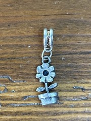 Potted FLOWER Charm Pendant Garden Plant charm For Charm Bracelet.