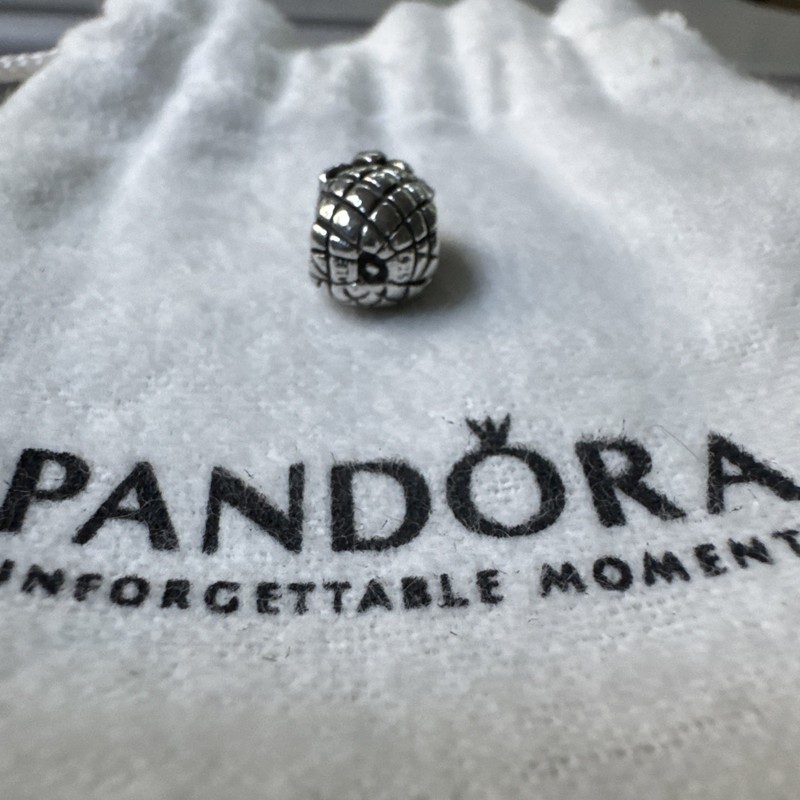 Retired Pandora Sterling Silver PINEAPPLE Charm #790363 gallery