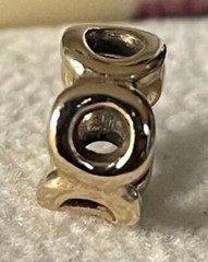 Genuine Pandora 14k Solid Gold Openwork Circles Link Spacer Charm 585 ALE