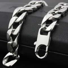 Stainless Steel Curb Cuban Link Chain Mens Biker Punk Bracelet 5A002B BZ
