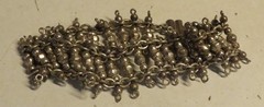 Vintage Tibetan Style Silver Tone Multi Strand Beaded Bracelet Unbranded 7″ x.75