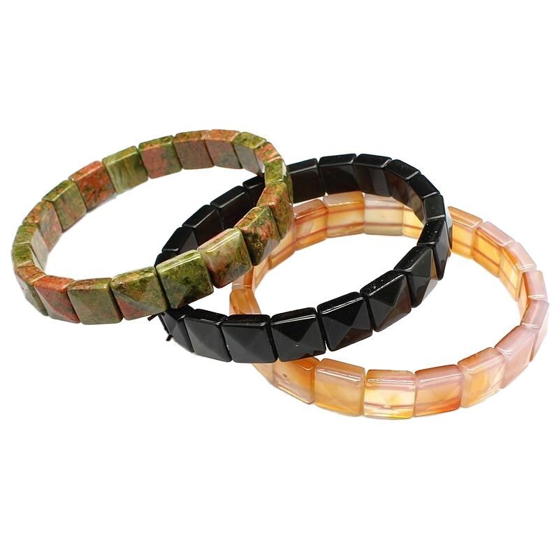 natural stone pyramid crystal facet Bracelet Crystal Stone Natural crystal gallery