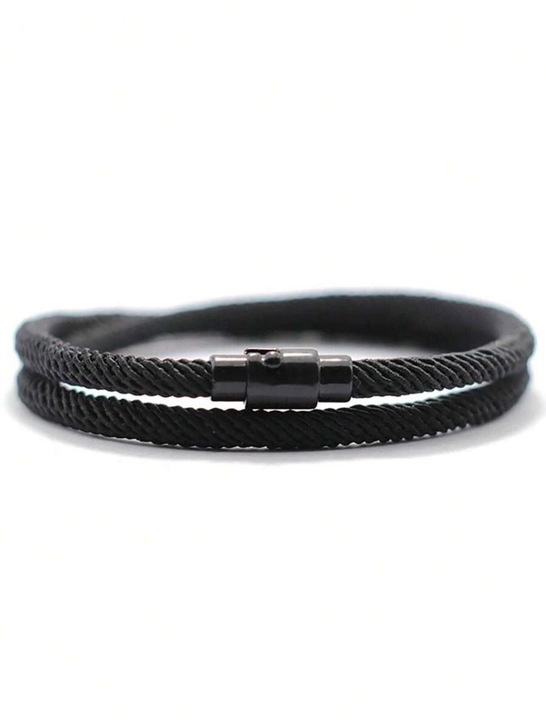 Minimalist Braided Bracelet Double Layer Survival Friendship Gift gallery