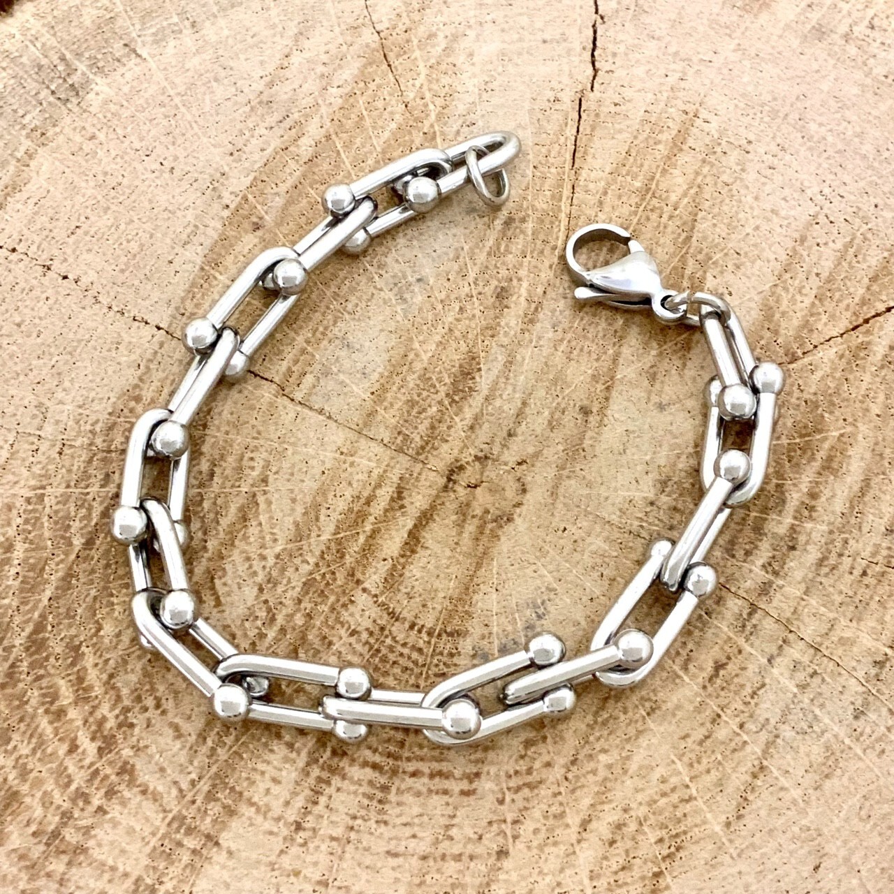 Korean style ulink bracelet stackable stunning white gold plated no coloration gallery
