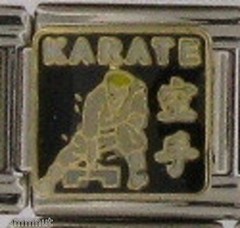 KARATE WHOLESALE ITALIAN CHARM 9MM stainless steel K20