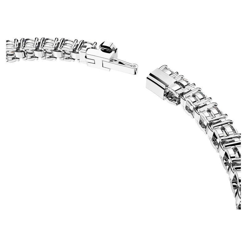 Swarovski Matrix Tennis Bracelet Round Cut White Rhodium Plated Medium 5648937 gallery