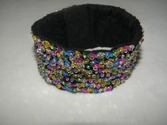 SEQUIN CUFF BRACELET MULTI COLOR DANCE COSTUME MATCHES ALL NEW 7 1/2 ” to 8 1/4″