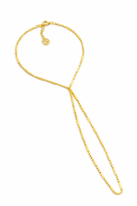 18k Gold Plated 925 Sterling Silver Hand Chain Timeless Şahmeran Bracelet New gallery