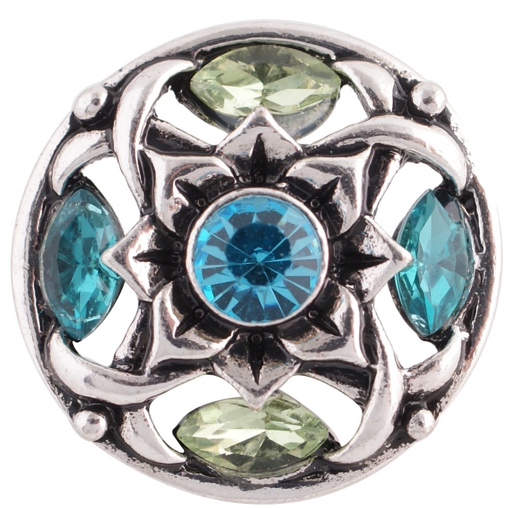 Snap Jewelry Rhinestone Flower Marquise 18-20mm Fits Ginger Charms Accessory gallery