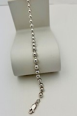 DaneCraft Tarnish Free 925 Sterling Silver 9.8 Gram Ball Bracelet 7”