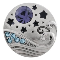 Snap Jewelry Rhinestone Beach Wave 18-20mm Fits Ginger Style Charms Accessories
