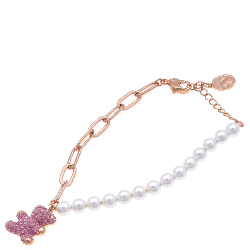 Swarovski Teddy Bear Motif Rose Gold-Tone Bracelet gallery