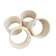 Wooden Flat Bangles, Set of 4, Height 5 cm Decoupage / Unpainted