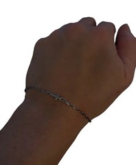 Silver Cross Bracelet | New | Adjustable