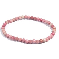 RHODONITE Bracelet Stretch Fit Handmade Crystal Gemstone