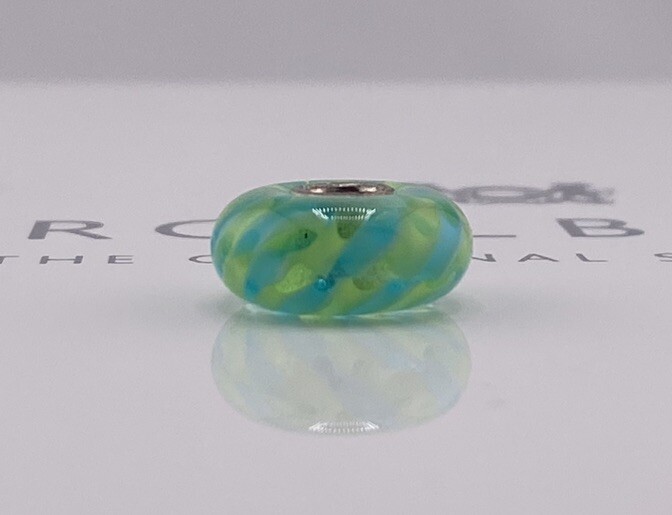Trollbeads Light Blue Green Braid Bead gallery