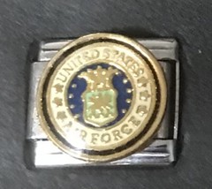 United States Air force Enamel WHOLESALE ITALIAN CHARM 9MM K52