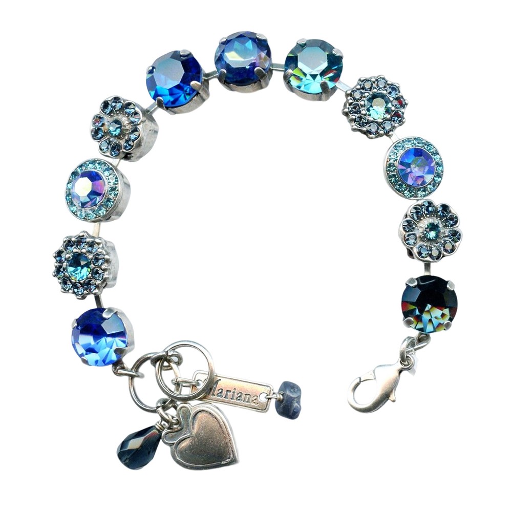 Mariana Bracelet Gorgeous Royal Blue, Sapphire, Aquamarine, & Ocean Delite Au...