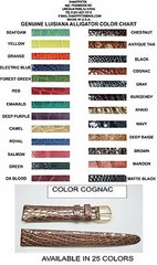 Genuine Alligator watch Band,18 mm 20 mm 22 mm LUG, reg or long, MADE IN U.S.A