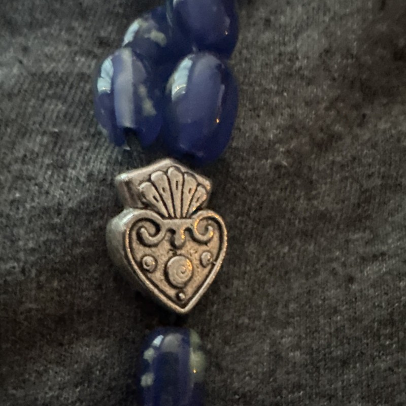 CRINIEL Handmade Blue Beaded Bracelet Greece Jewelry Accessories Heart Charm gallery
