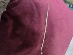 Silver Rope Chain Link Bracelet, Chain Style, Spring Ring Clasp, No Stone