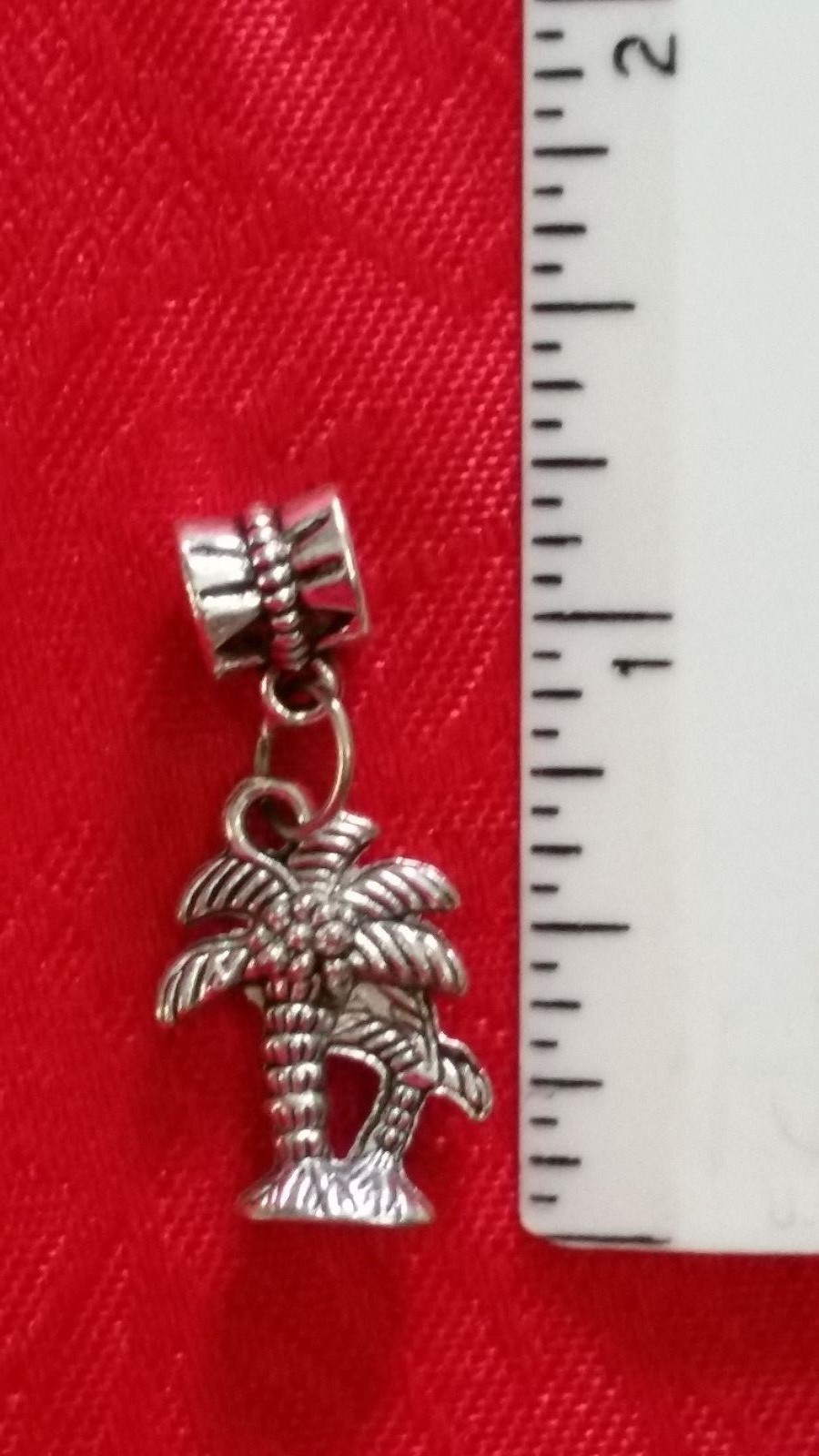 ANTIQUE SILVER CHARM - PALM TREE - LOBSTER - DOLPHIN - STARFISH - BEACH-NAUTICAL gallery