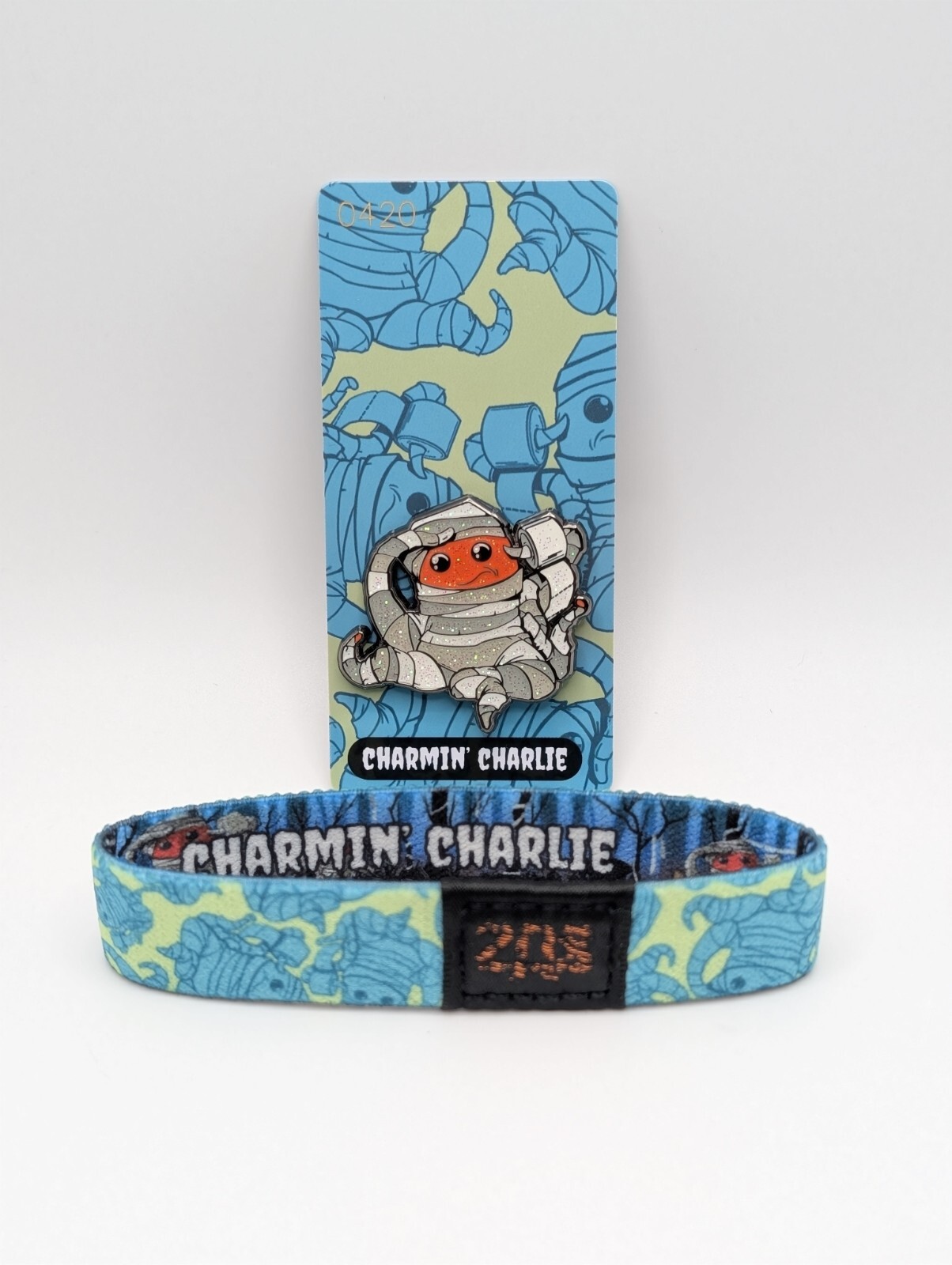 Zox Monster #420 Charmin' Charlie ~ NEW ~ Medium ~ Wristband ~ Card & Pin gallery