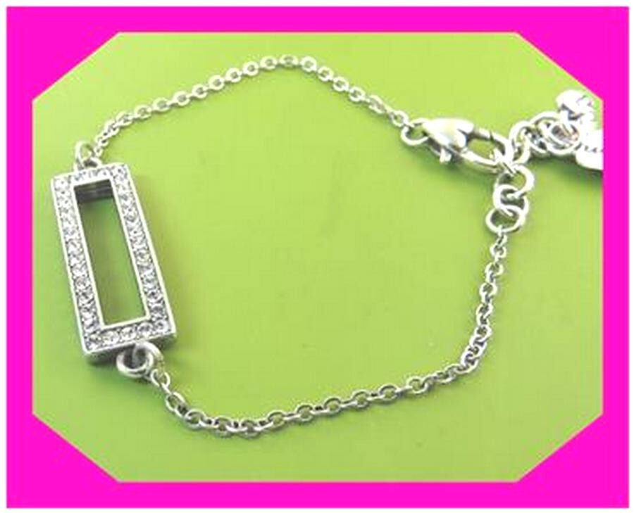 BRIGHTON STARRY NIGHT BAGUETTE Silver Crystal BRACELET NWtag $42 50% gallery