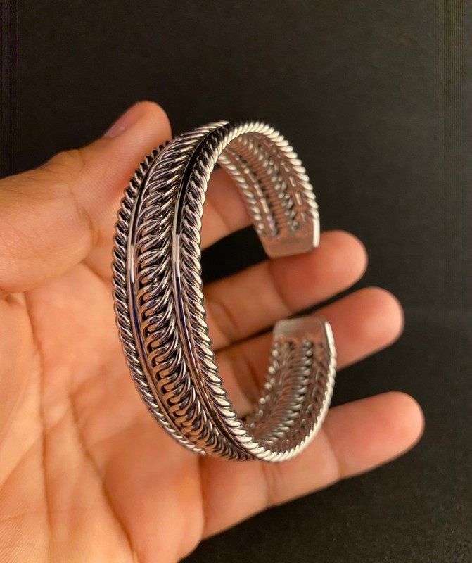 Bracelets Bangle Handmade Stainless Steel welding wire Silver Color #37 gallery