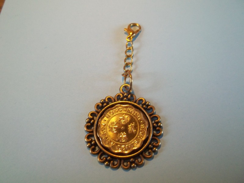 HONG KONG COIN - LIMITED EDITION - BRONZE CASED PENDANT / CHARM - 1975 to 1991 gallery