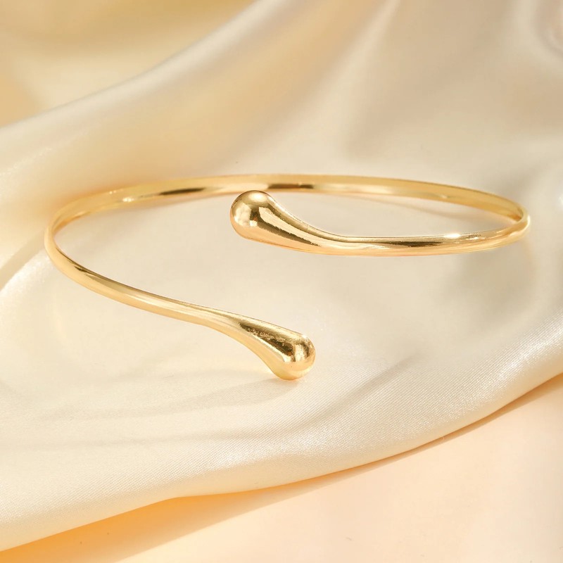 Bracelet for Women Stainless Steel Geometric Coil Upper Arm Band Armlets Jewelry gallery
