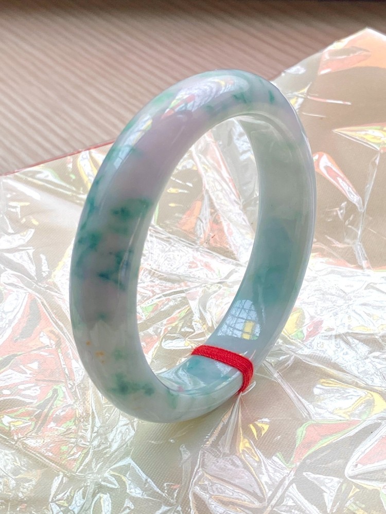 【JadeiteBird】55mm 100% Natural Grade A Jadeite Jade Bangle Bracelet