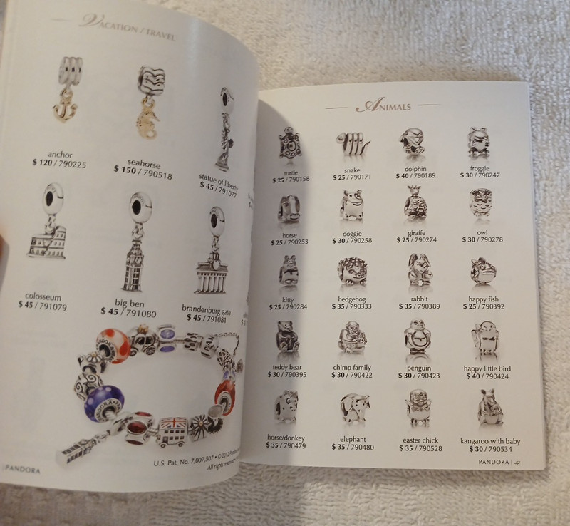 Pandora Jewelry Catalog Book 2012 Celebrate the Moment Charms & Bracelets + Bag gallery