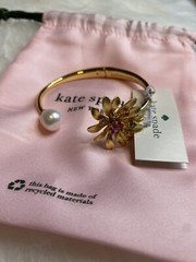 Kate Spade Rooftop Garden Hinge Cuff Bangle Bracelet KC763 New