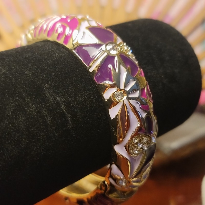 Sequin Branded Clamp Bangle Enamel Bracelet Multi-colors * See My Other Listings gallery