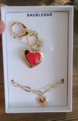 Baublebar Hearts Keychain/ Bracelet Set
