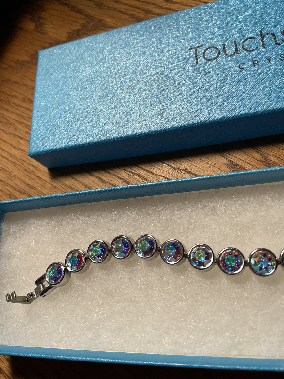 Touchstone Crystal Ice Bracelet Aurora Boreale NIB gallery