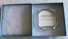 WITH A TWIST Bracelet CRYSTAL Aurora Borealis AB ￼Touchstone Crystal Swarovski