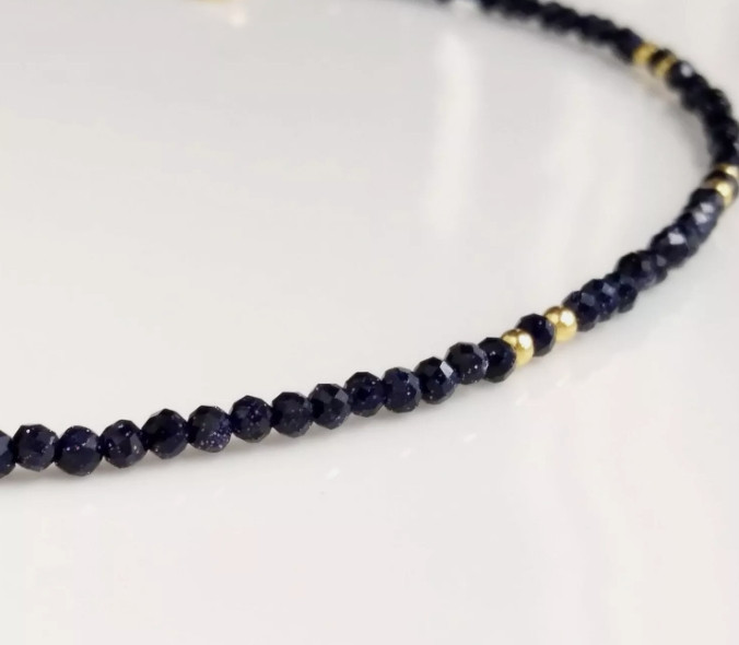 2025HOT Handmade Eco Friendly AAA 2mm Quality Lazuli Lapis Blue Women Bracelet gallery