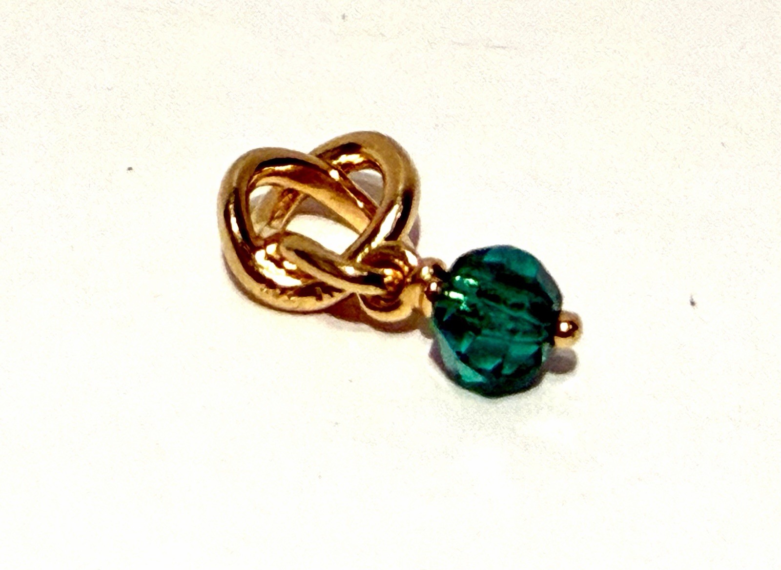 Authentic PANDORA #763462C05 Faceted Green Eternity Circle Shine Charm May gallery