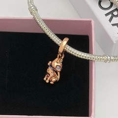 100% NEW #782259C01 PANDORA Sparkling Pet Cat Dangle Charm, NEW WITH BOX
