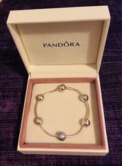 Pandora Silver Essence Bracelet S 925 ALE With 5 Essence Charms 19cm New In Box