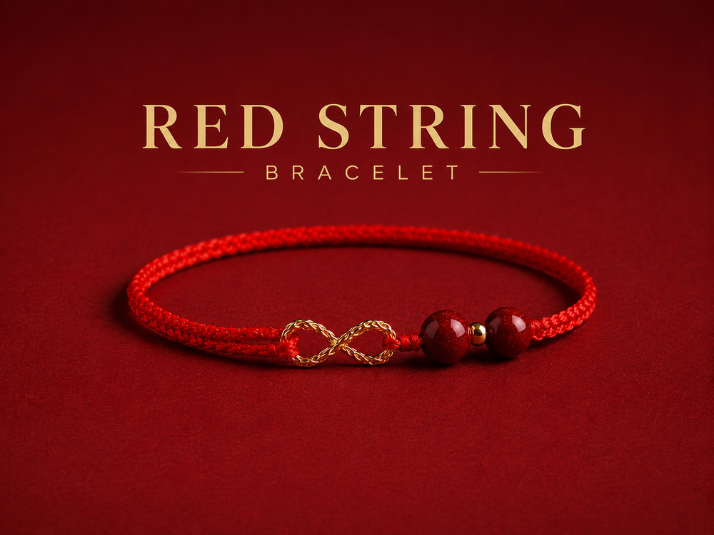 Red String Infinity Bracelet Adjustable Lucky Charm Friendship Couple Gift