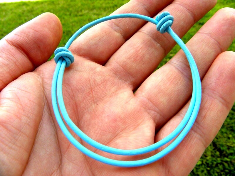 Surfer Genuine Round LEATHER Adjustable Knot BRACELET turquoise red black pink gallery