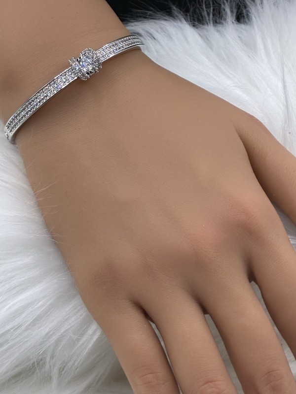Twist Closed Hinged Bangle Bracelet Open STAINLESS Jewelry NEW Fancy Elegant gallery