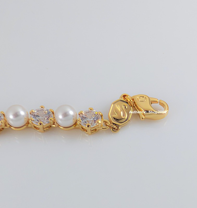 New 100% Authentic SWAROVSKI Sparkle Crystal Pearls Matrix Bracelet 5742026 gallery