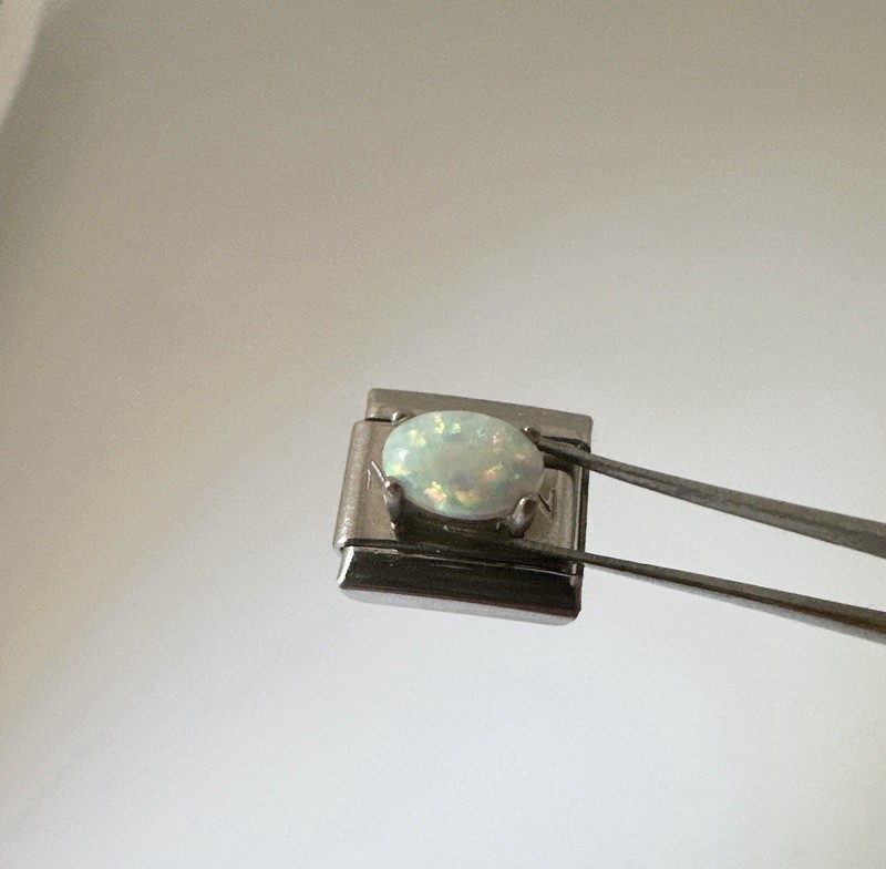 Nomination Bracelet Composable Link Charm Oval Opal Stone Custom-made gallery