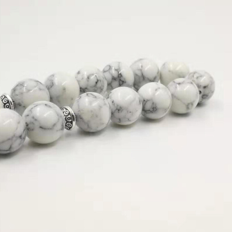 Tasbih White Turquoise stone Muslim misbaha 33 prayer beads islamic Rosary gift gallery
