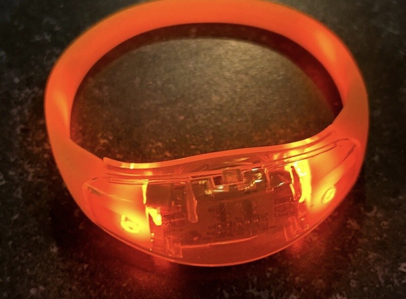12xBANGLE BRACELET FLASH GLOW BAND LIGHT-UP LED MOTION SOUND ACTIVATED WRISTBAND gallery