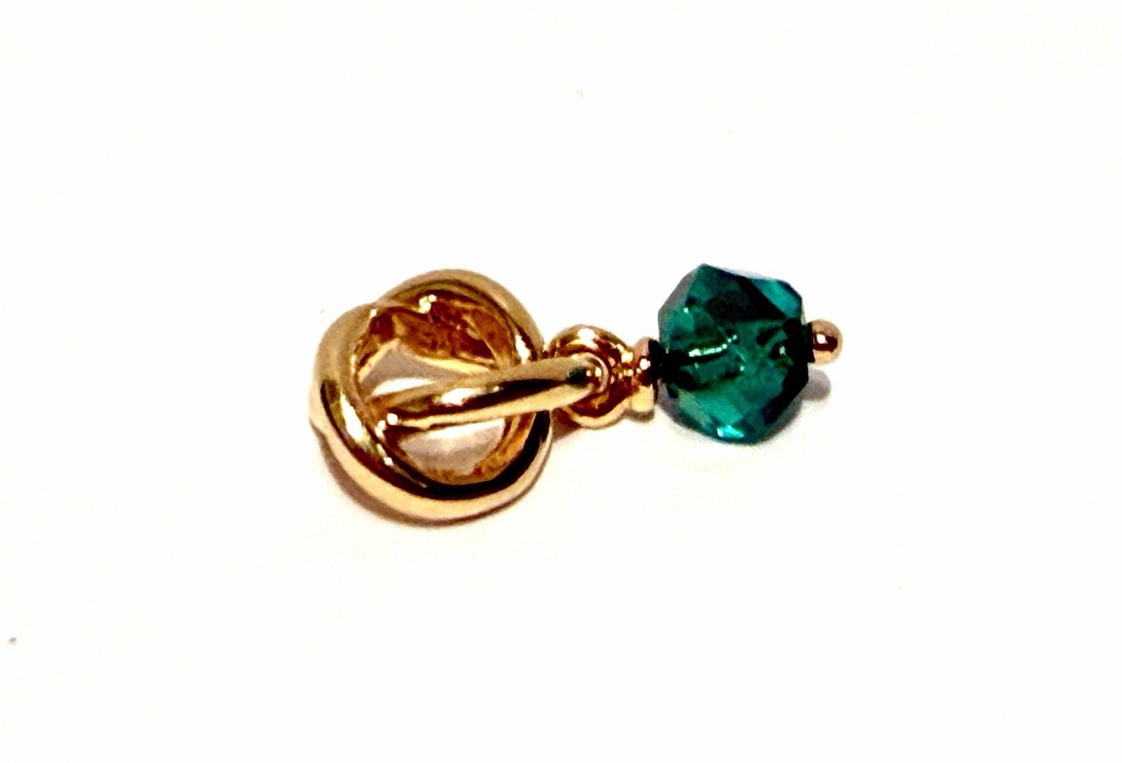 Authentic PANDORA #763462C05 Faceted Green Eternity Circle Shine Charm May gallery